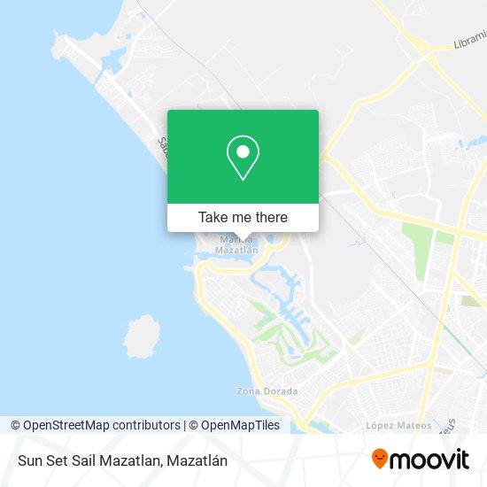 Sun Set Sail Mazatlan map