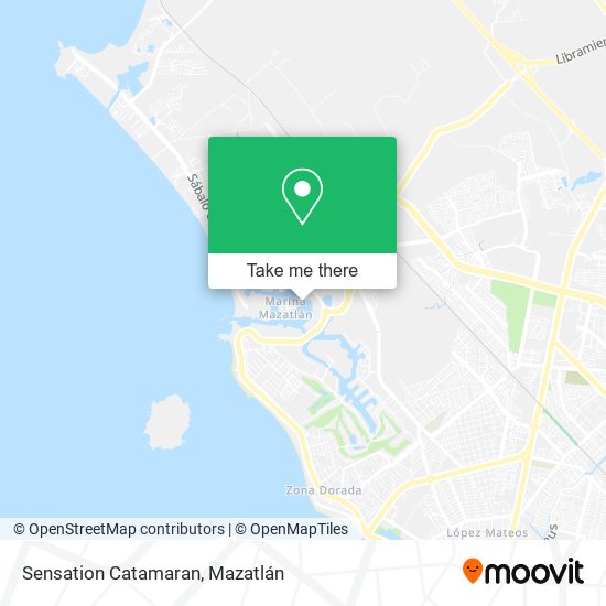 Sensation Catamaran map