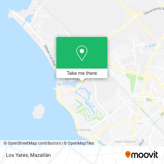 Mapa de Los Yates