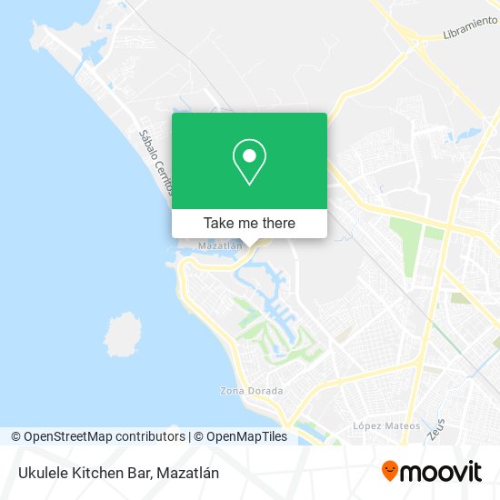 Ukulele Kitchen Bar map