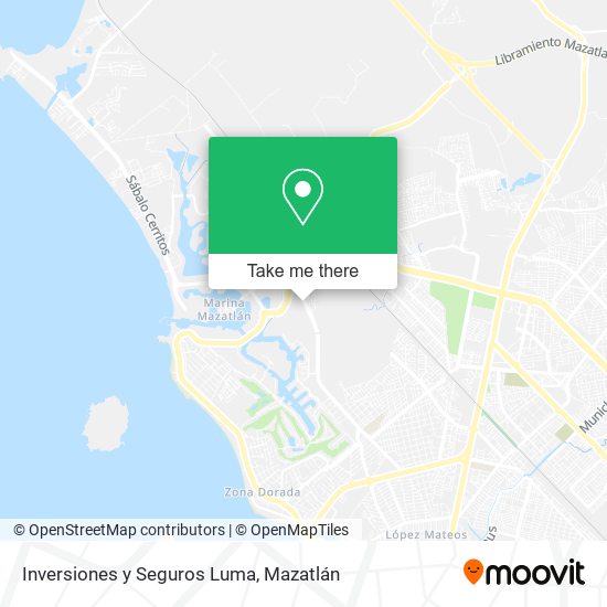 Inversiones y Seguros Luma map