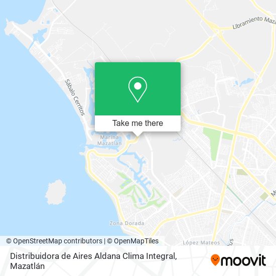 Distribuidora de Aires Aldana Clima Integral map