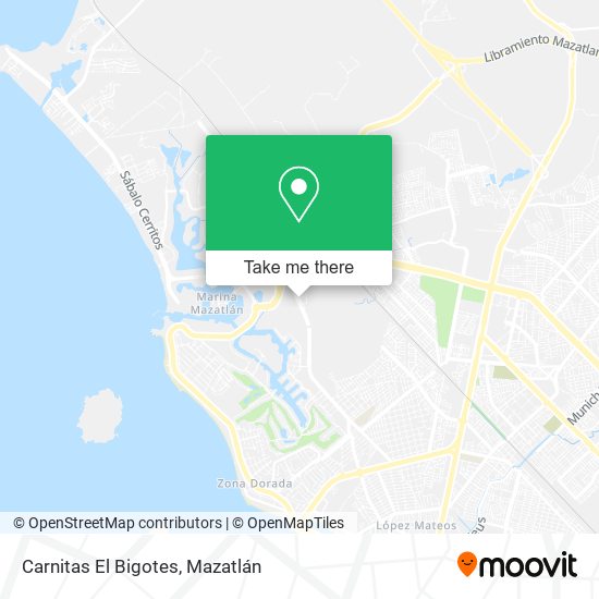Carnitas El Bigotes map