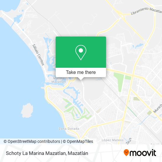 Schoty La Marina Mazatlan map