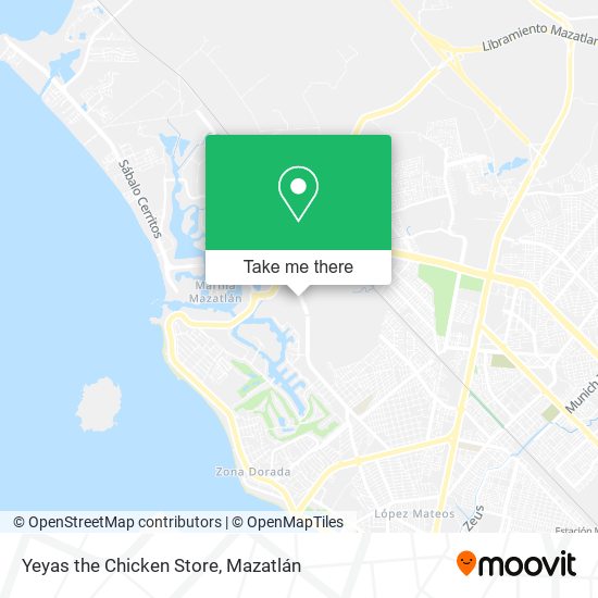 Yeyas the Chicken Store map