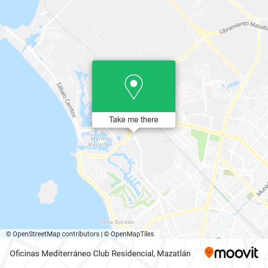 Oficinas Mediterráneo Club Residencial map