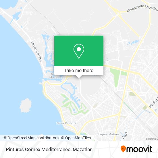 Mapa de Pinturas Comex Mediterráneo
