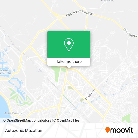 Mapa de Autozone
