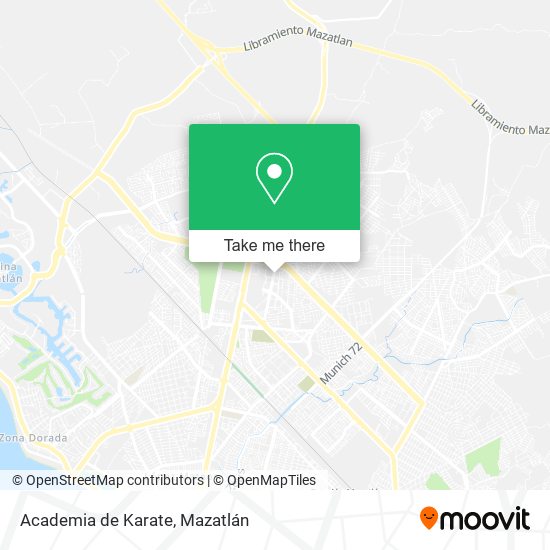 Mapa de Academia de Karate