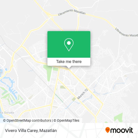 Vivero Villa Carey map