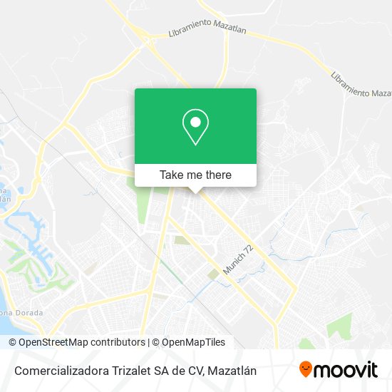 Comercializadora Trizalet SA de CV map