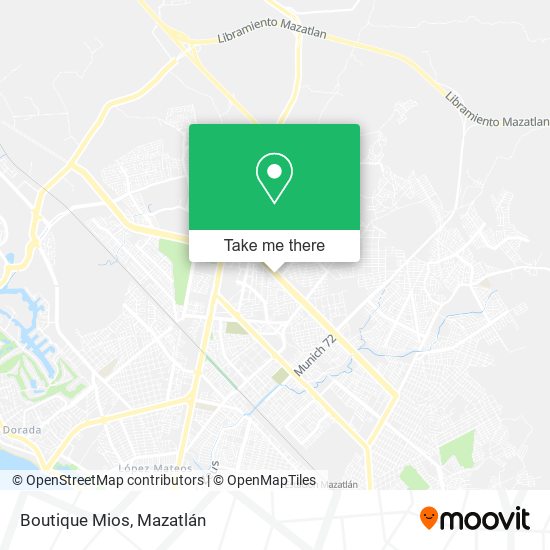 Mapa de Boutique Mios