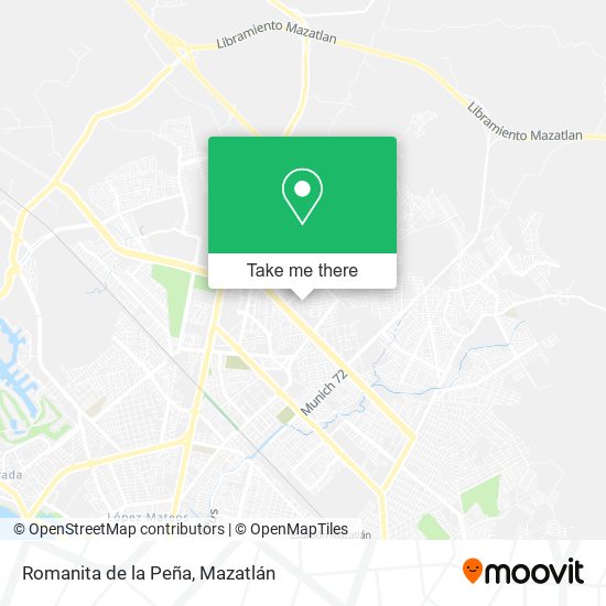 Romanita de la Peña map