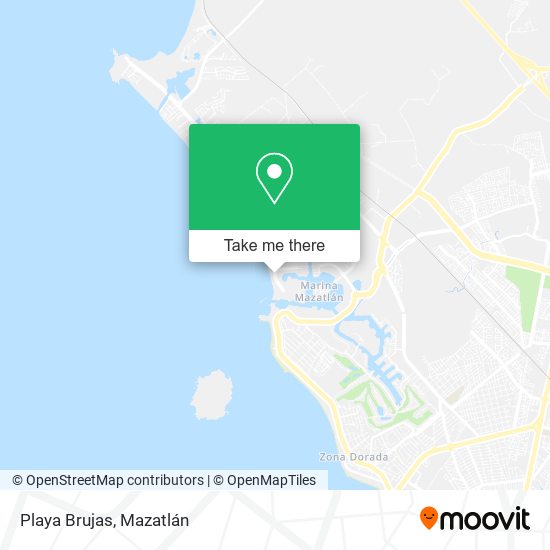 Mapa de Playa Brujas