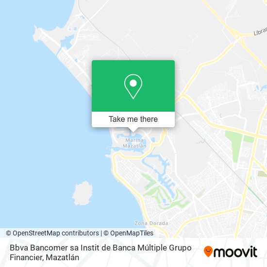 Mapa de Bbva Bancomer sa Instit de Banca Múltiple Grupo Financier