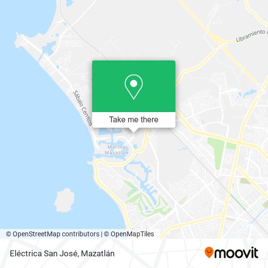 Eléctrica San José map