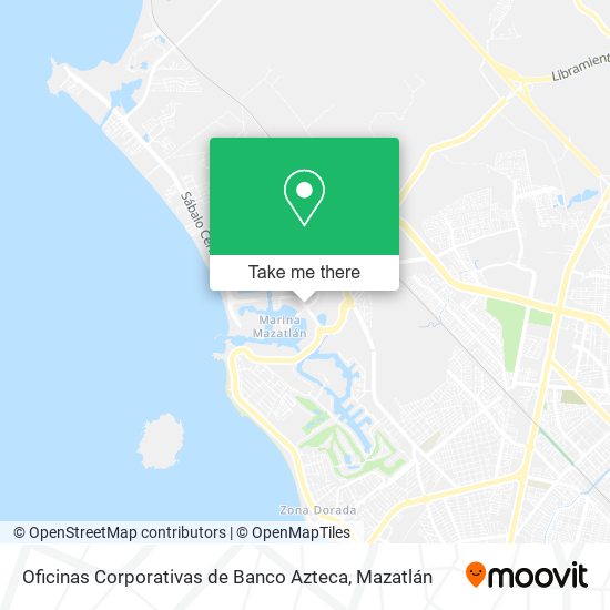 Mapa de Oficinas Corporativas de Banco Azteca