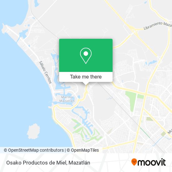 Osako Productos de Miel map