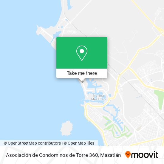 Mapa de Asociación de Condominos de Torre 360