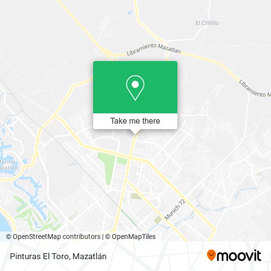 Pinturas El Toro map