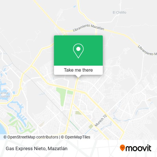 Mapa de Gas Express Nieto