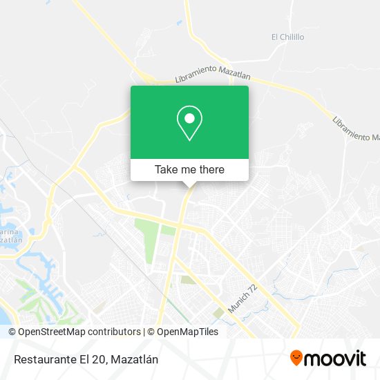 Mapa de Restaurante El 20