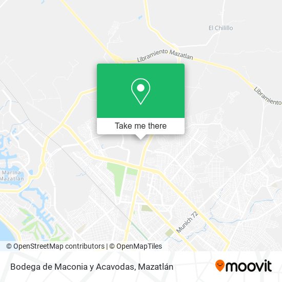 Bodega de Maconia y Acavodas map