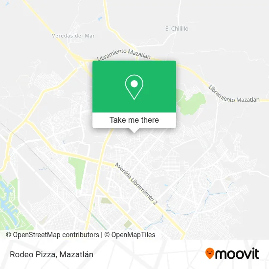 Rodeo Pizza map