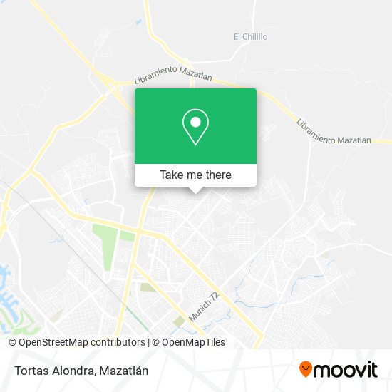 Mapa de Tortas Alondra