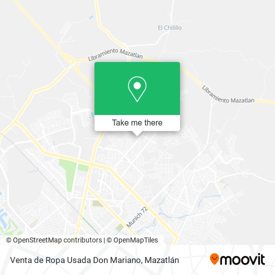 Mapa de Venta de Ropa Usada Don Mariano