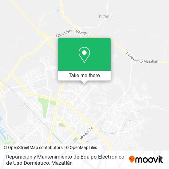 Reparacion y Mantenimiento de Equipo Electronico de Uso Doméstico map