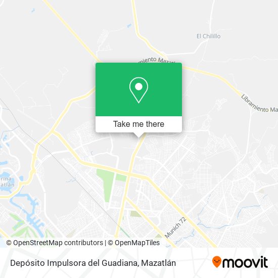 Depósito Impulsora del Guadiana map