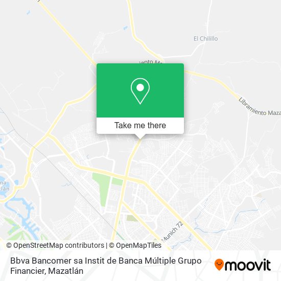 Bbva Bancomer sa Instit de Banca Múltiple Grupo Financier map