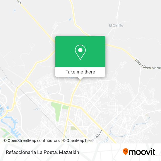 Refaccionaria La Posta map