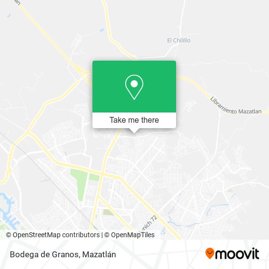 Bodega de Granos map