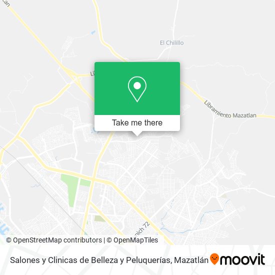 Mapa de Salones y Clinicas de Belleza y Peluquerías