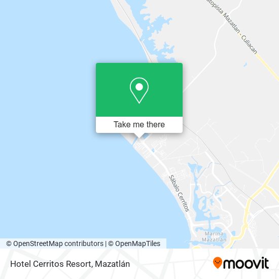 Hotel Cerritos Resort map