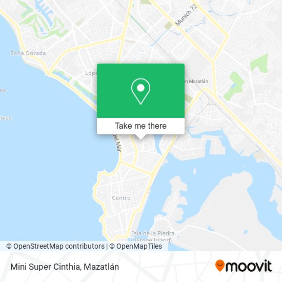 Mapa de Mini Super Cinthia
