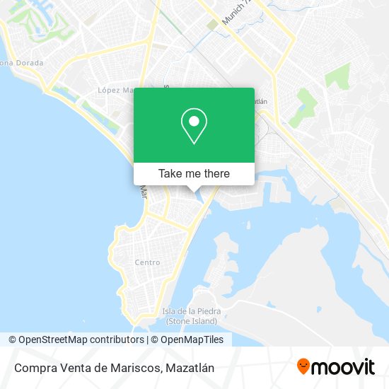 Mapa de Compra Venta de Mariscos