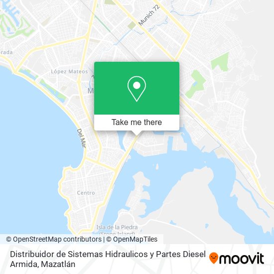 Mapa de Distribuidor de Sistemas Hidraulicos y Partes Diesel Armida