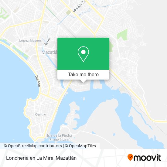 Loncheria en La Mira map