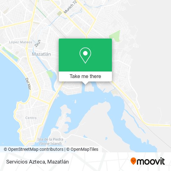 Servicios Azteca map