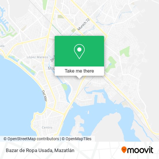 Mapa de Bazar de Ropa Usada