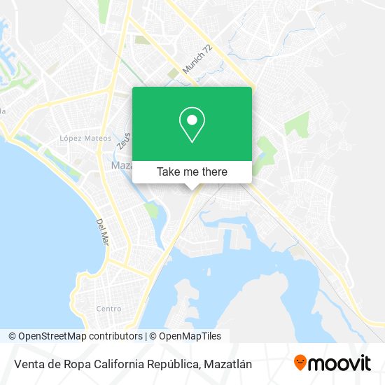 Venta de Ropa California República map