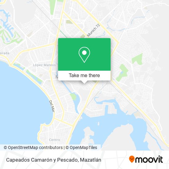 Capeados Camarón y Pescado map