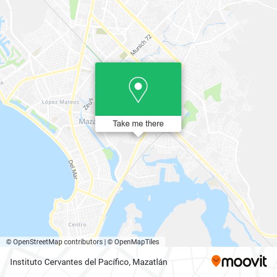 Instituto Cervantes del Pacífico map