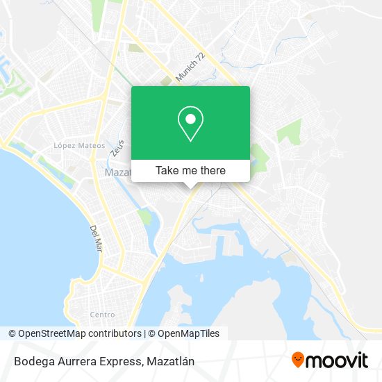 Bodega Aurrera Express map