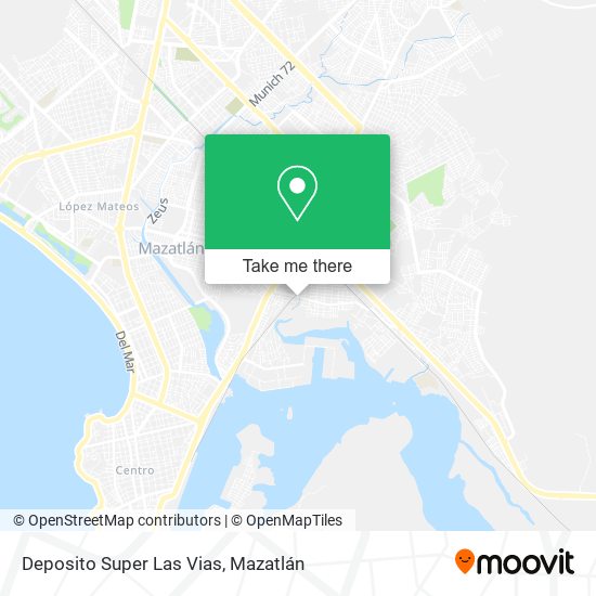 Mapa de Deposito Super Las Vias