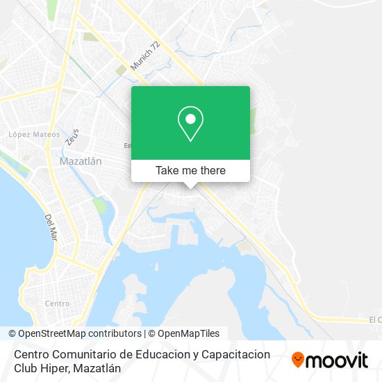 Centro Comunitario de Educacion y Capacitacion Club Hiper map