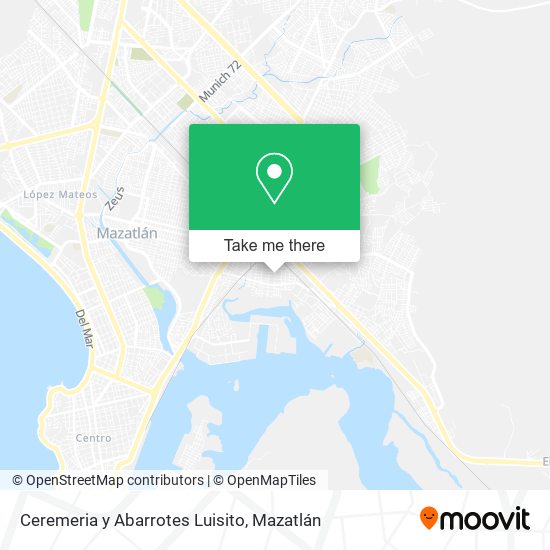 Mapa de Ceremeria y Abarrotes Luisito